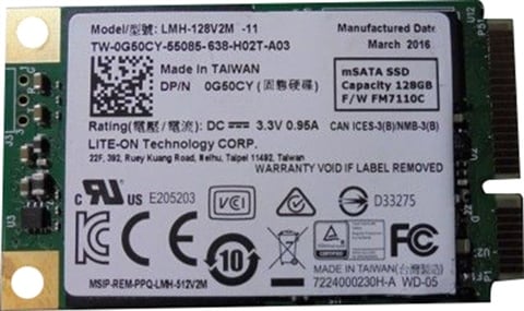 on LMH 128V2M-11 128GB mSATA