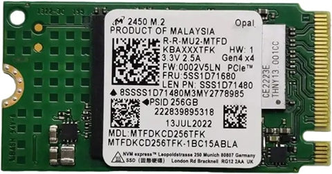2450 MTFDKCD256TFK 256GB NVMe M.2 2242