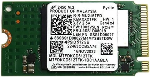 2450 MTFDKCD512TFK 512GB NVMe M.2 2242