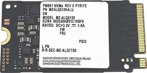 PM991 512GB 2242 NVMe M.2