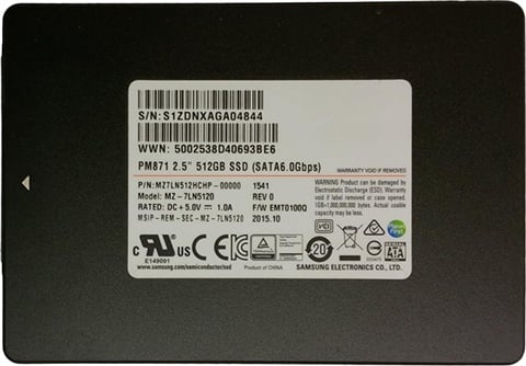 PM871 512GB 2.5" SATA III