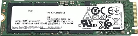 PM981a (MZVLB1T0HBLR) 1TB SSD PCIe 3.0 x4 NVMe M.2 2230