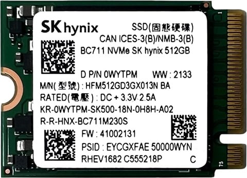 BC711 HFM512GD3GX013N 512GB NVMe 2230 SSD