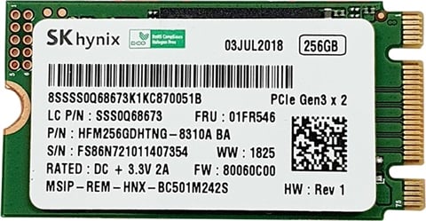 HFM256GDHTNG 256GB 2242 NVMe M.2