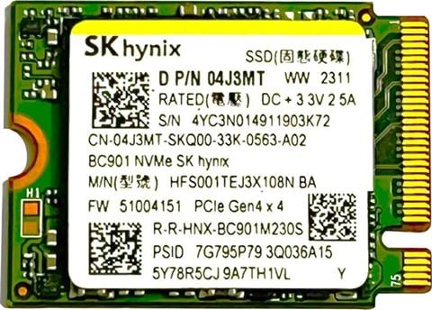 BC901 512GB 2230 NVMe M.2