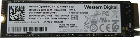 Digital SDAPNTW-256G SN720 256GB 2280 NVMe M.2