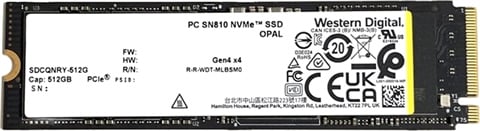 WD SN810 512GB SSD M.2 2280 NVMe