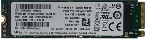 Hynix HFS256GD9MND 256GB 2280 NVMe M.2