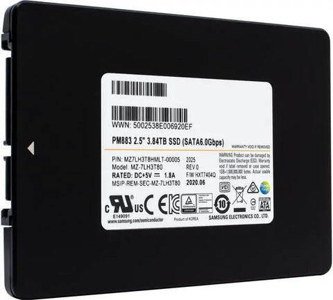 Samsung PM883 MZ-7LH3T8C 3.84TB SATA 2.5 inch SSD