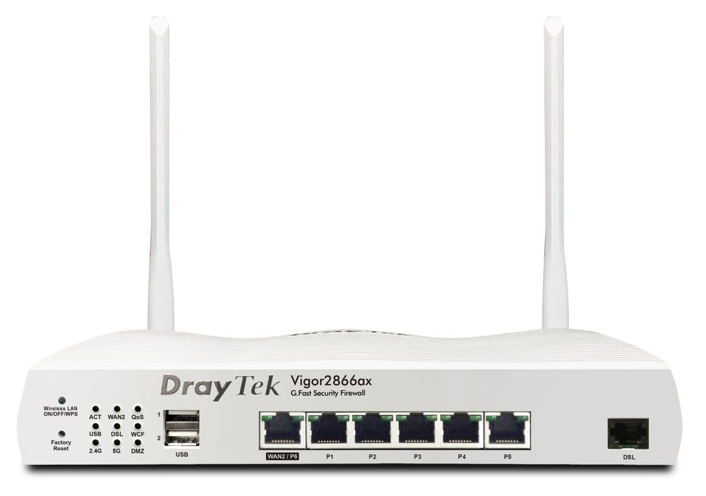 Vigor 2866AX AC1300 Dual-WAN VDSL2/ADSL2+ WiFi 6 Router