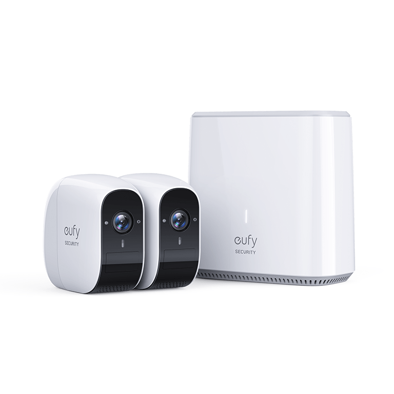 eufyCam E 2x Security Cameras met 1x HomeBase