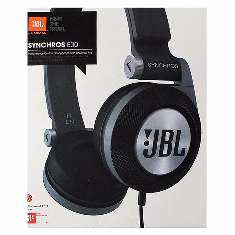 JBL Synchros E30 on-ear koptelefoon zwart