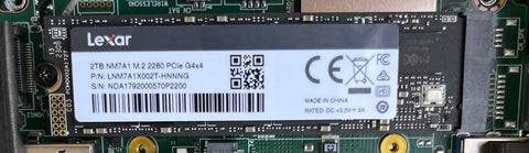 Lexar NM7A1 1TB M.2 2280 PCIe NVMe SSD
