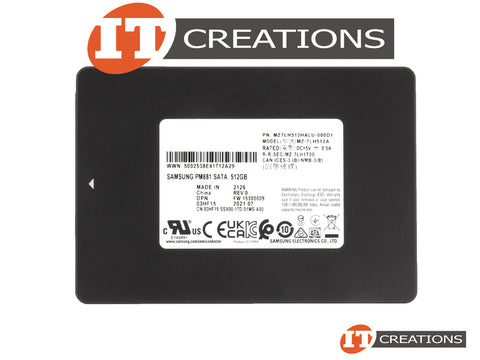 Samsung PM881 MZ-7LH512A 512GB SATA 2.5 inch SSD