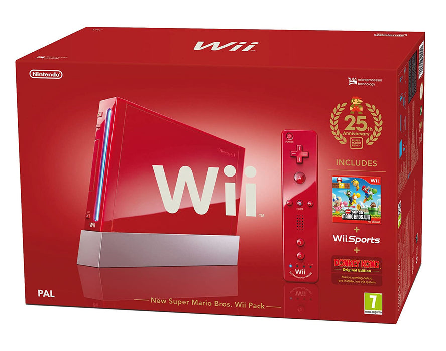 Wii Console - Rood - In doos