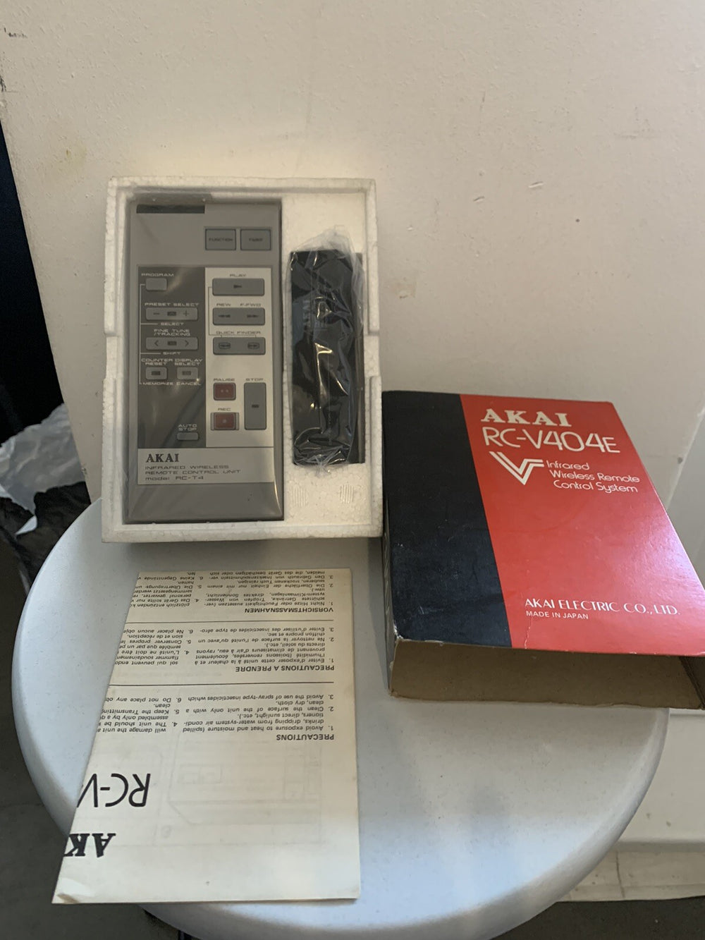 Originele Akai RC-V404E Afstandsbediening