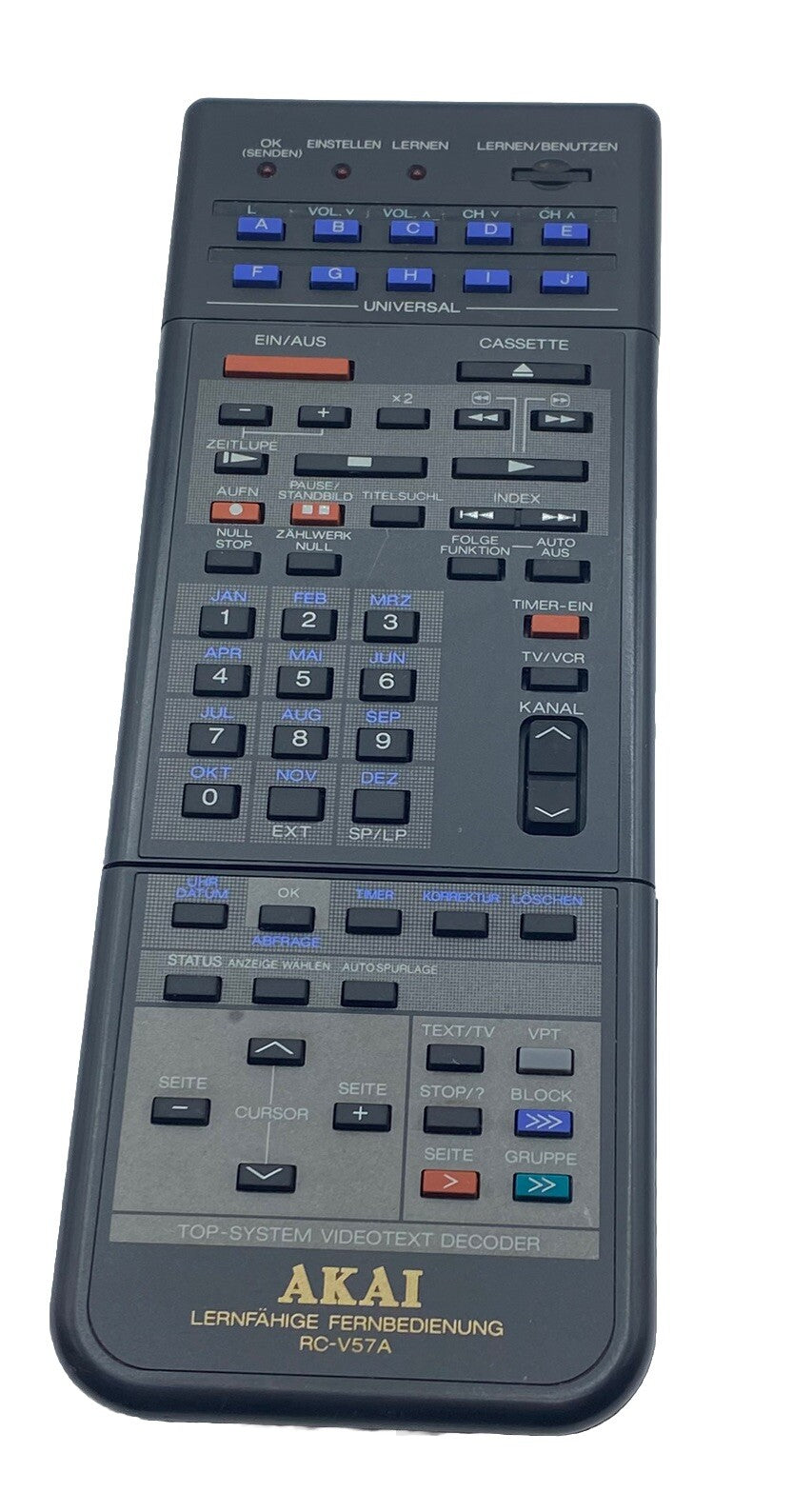 Originele Akai RC-V57A Afstandsbediening
