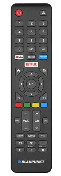 Originele Blaupunkt Blaupunkt Android TV-remote Afstandsbediening