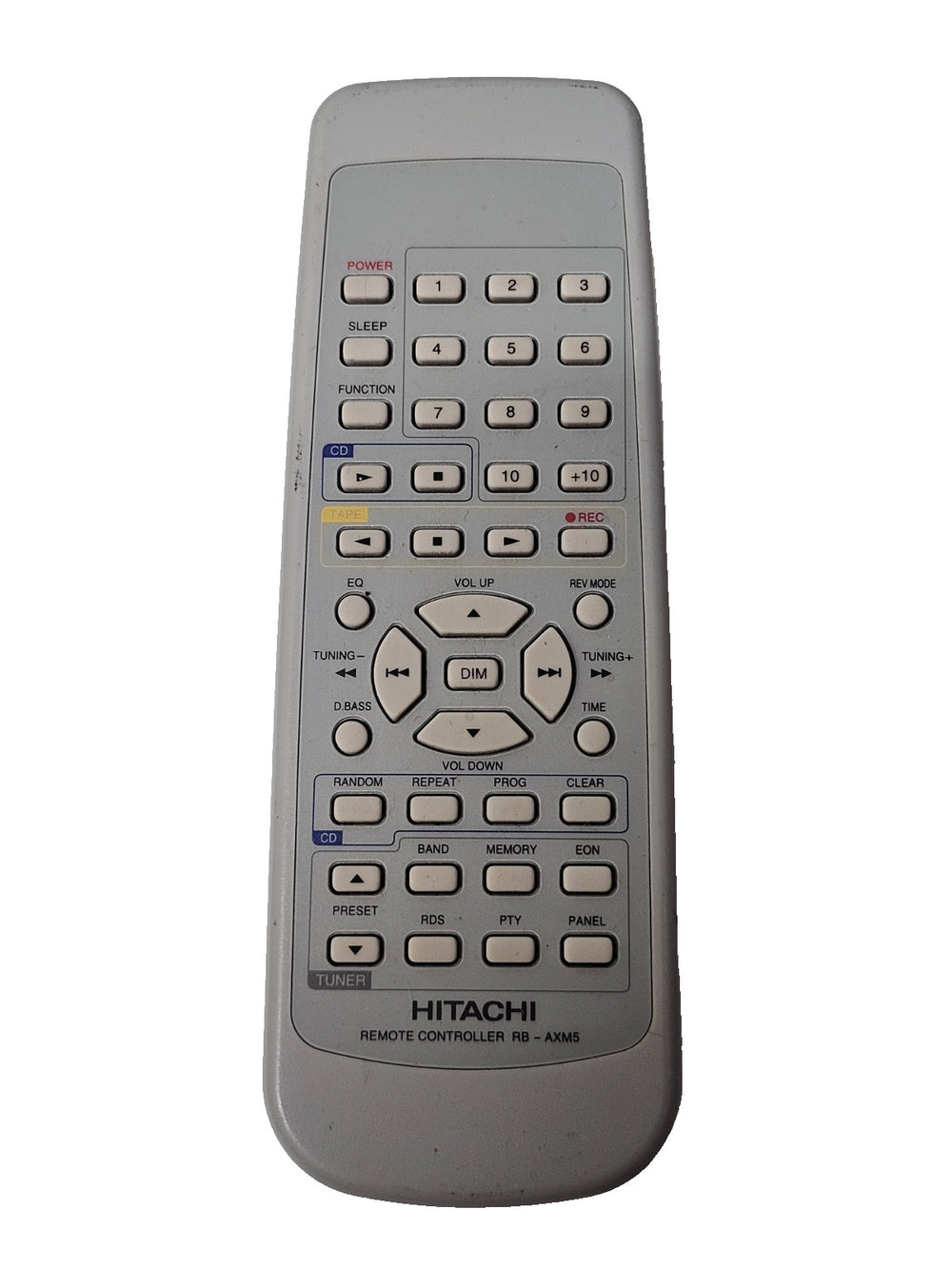 Originele Hitachi RB-AXM5 Afstandsbediening