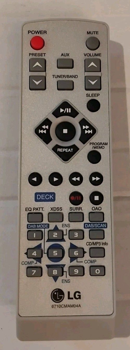 Originele LG 6710CMAM04A Afstandsbediening