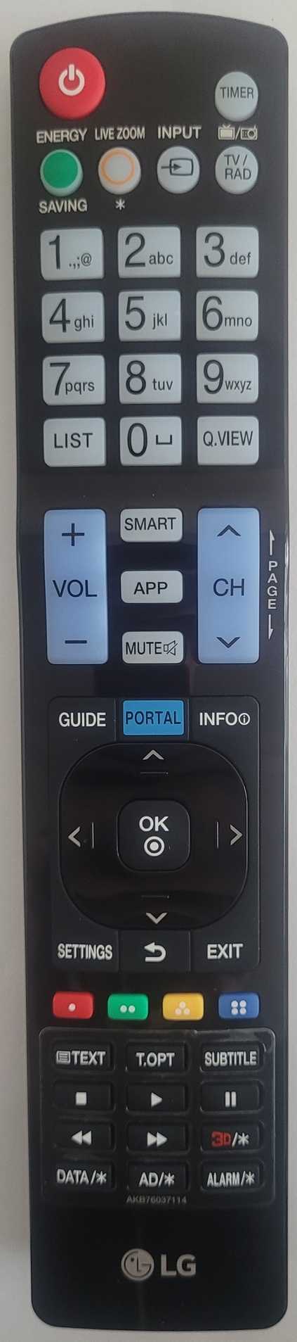 Originele LG AKB76037114 Afstandsbediening