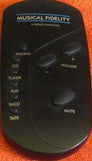 Originele Musical Fidelity A3/A300 Afstandsbediening