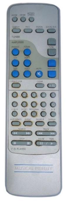 Originele Musical Fidelity A3.2-remote Afstandsbediening