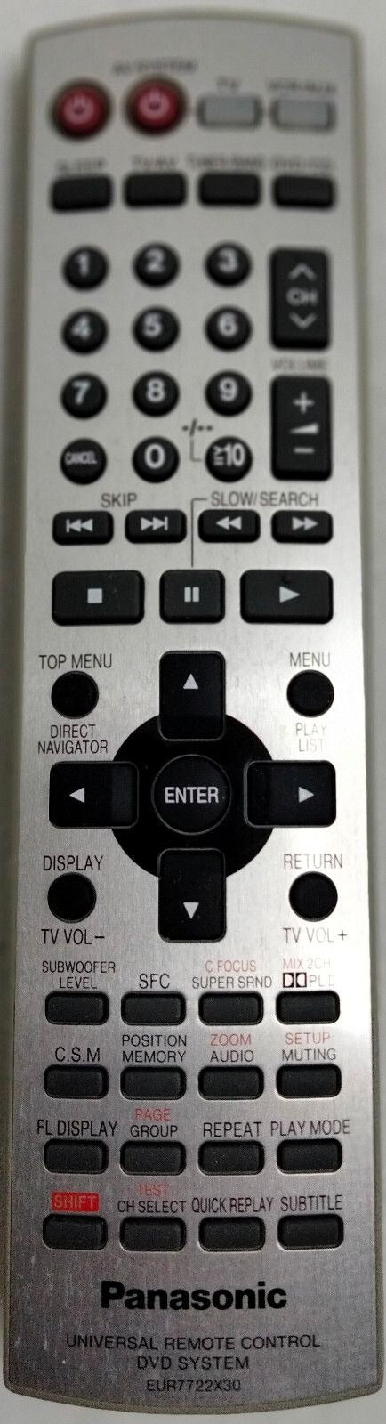 Originele Panasonic EUR7722X30 Afstandsbediening