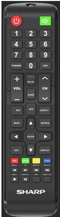 Originele Sharp RMC/EXL/0003N Afstandsbediening