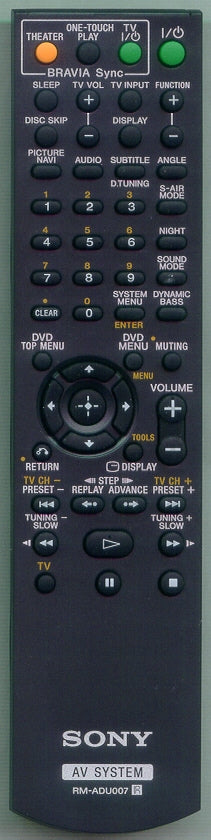 Originele Sony RM-ADU007 Afstandsbediening