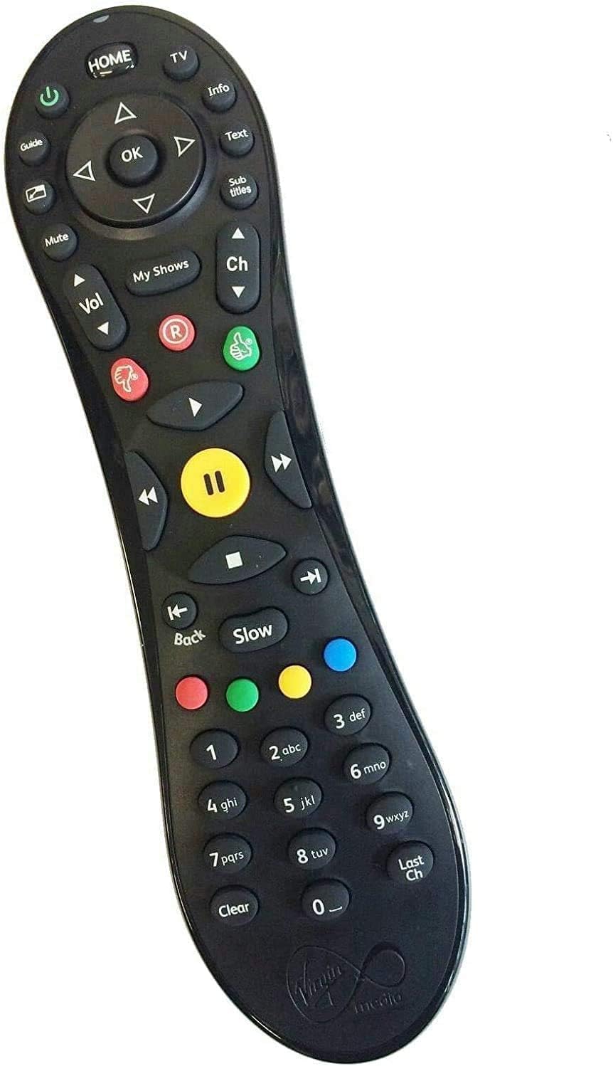 Originele TiVo TiVo Peanut Remote (Virgin Media/EU) Afstandsbediening
