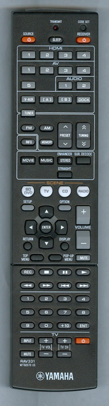 Originele Yamaha RAV331 Afstandsbediening