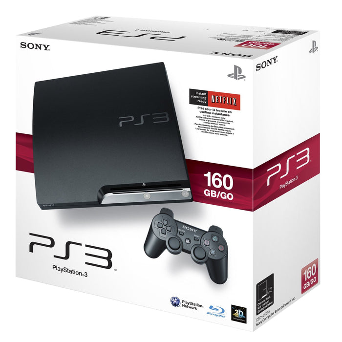 Playstation 3 Slim - 160 GB Console (Alle kleuren) - In doos