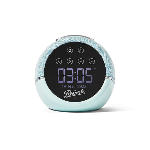 Roberts Zen Bluetooth bedside clock radio Duck Egg Blue