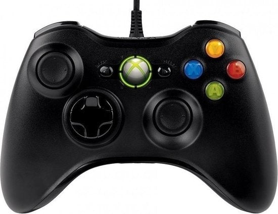 Xbox 360 Controller Bedraad - Wit / Zwart