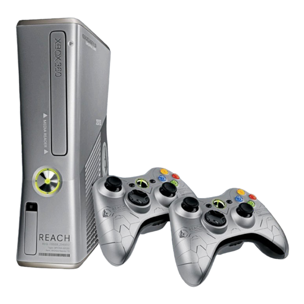 Xbox 360 S (Slim) Console - Limited Edition Halo: Reach (Incl. 2 controllers)