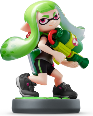 Inkling Girl (Lime Green) - Amiibo Splatoon series