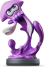 Inkling Squid (Neon Purple) - Amiibo Splatoon series
