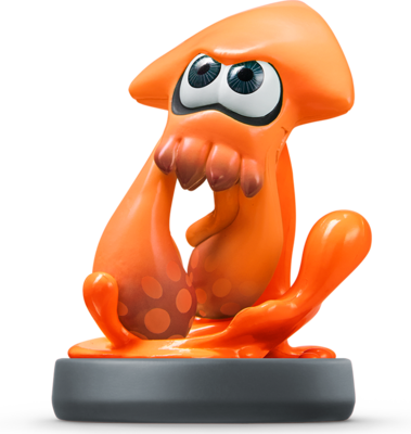 Inkling Squid (Orange) - Amiibo Splatoon series
