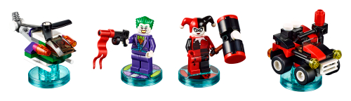 71229 Team Pack (The Joker + The Joker's Chopper, Harley Quinn + Quinn Mobile)